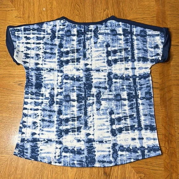 LUCKY BRAND Women’s Tie-Dye Short Sleeve Top - Picture 4 of 8